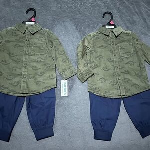 NEW 2PC Carter’s Dinosaur Outfit Set